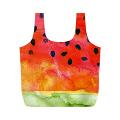 Abstract Watermelon Full Print Recycle Bags (m)  by DanaeStudio