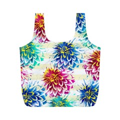 Colorful Dahlias Full Print Recycle Bags (m)  by DanaeStudio