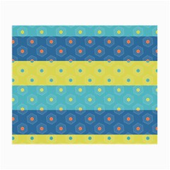 Hexagon And Stripes Pattern Small Glasses Cloth by DanaeStudio