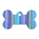 Provence Fields Lavender Pattern Dog Tag Bone (Two Sides) Front