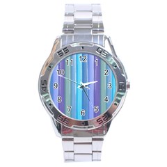 Provence Fields Lavender Pattern Stainless Steel Analogue Watch by DanaeStudio