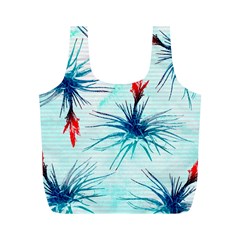 Tillansia Flowers Pattern Full Print Recycle Bags (m)  by DanaeStudio
