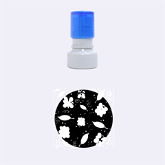 Colorful Floral Design Rubber Round Stamps (small) by Valentinaart