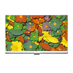 Decorative Flowers Business Card Holders by Valentinaart