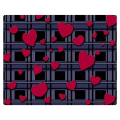 Decorative Love Double Sided Flano Blanket (medium)  by Valentinaart