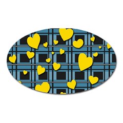 Love Design Oval Magnet by Valentinaart
