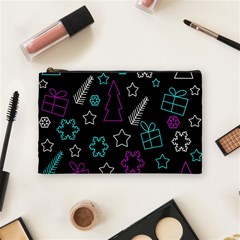 Creative Xmas Pattern Cosmetic Bag (medium)  by Valentinaart