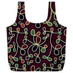 Elegant Decorative Pattern Full Print Recycle Bags (l)  by Valentinaart