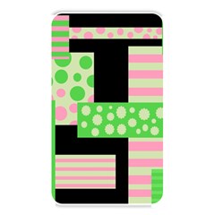 Green And Pink Collage Memory Card Reader by Valentinaart