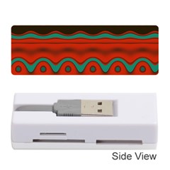 Orange Black And Blue Pattern Memory Card Reader (stick)  by digitaldivadesigns
