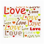 Valentine s day pattern Small Glasses Cloth Front