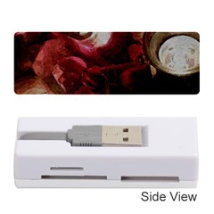Dark Red Candlelight Candles Memory Card Reader (stick)  by yoursparklingshop