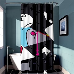 Abstract Bird Shower Curtain 36  X 72  (stall)  by Moma