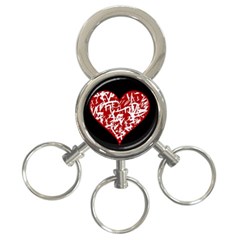 Valentine s Day Design 3-ring Key Chains by Valentinaart