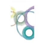 Rainbow color circles, watercolor - aquarel painting Memory Card Reader Front