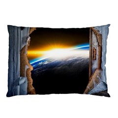 Door Breakthrough Door Sunburst Pillow Case by Amaryn4rt
