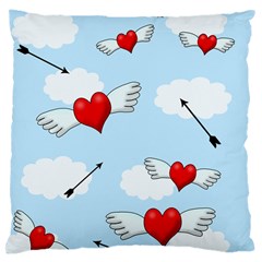 Love Hunting Large Cushion Case (one Side) by Valentinaart