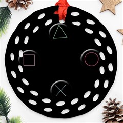 Joystick  Round Filigree Ornament (2side) by Valentinaart