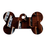 Abstract Architecture Building Business Dog Tag Bone (Two Sides) Back