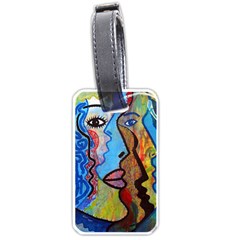 Graffiti Wall Color Artistic Luggage Tags (one Side)  by Amaryn4rt