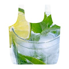 Cold Drink Lime Drink Cocktail Full Print Recycle Bags (l)  by Amaryn4rt