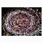 Mosaic Colorful Abstract Circular Large Glasses Cloth Front