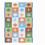 Fabric Textile Textures Cubes Large Garden Flag (Two Sides) Front
