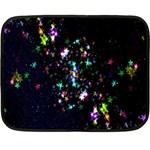 Star Structure Many Repetition Double Sided Fleece Blanket (Mini)  35 x27  Blanket Front