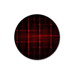Black And Red Backgrounds Rubber Round Coaster (4 Pack)  by Amaryn4rt