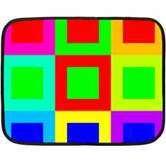 Colors Purple And Yellow Double Sided Fleece Blanket (mini)  by Amaryn4rt