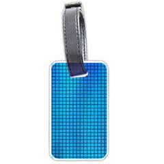 Seamless Blue Tiles Pattern Luggage Tags (one Side)  by Amaryn4rt