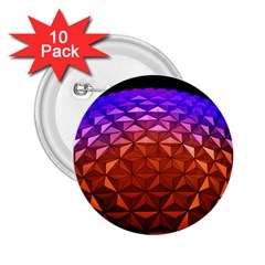 Abstract Ball Colorful Colors 2 25  Buttons (10 Pack)  by Amaryn4rt