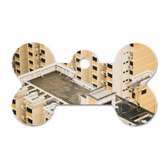 Apartments Architecture Building Dog Tag Bone (one Side) by Amaryn4rt