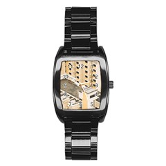 Apartments Architecture Building Stainless Steel Barrel Watch by Amaryn4rt