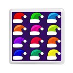 Santa Hats Santa Claus Holidays Memory Card Reader (Square)  Front