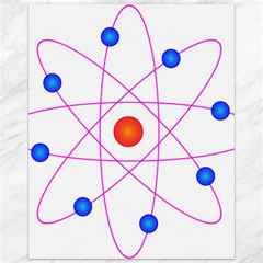 Atom Model Vector Clipart Canvas 16  X 20   by Nexatart