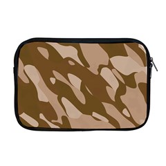 Background For Scrapbooking Or Other Beige And Brown Camouflage Patterns Apple Macbook Pro 17  Zipper Case by Nexatart