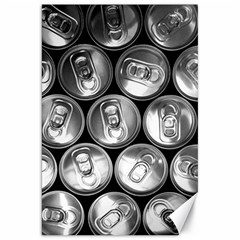 Black And White Doses Cans Fuzzy Drinks Canvas 20  X 30   by Nexatart