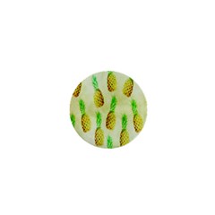 Pineapple Wallpaper Vintage 1  Mini Buttons by Nexatart
