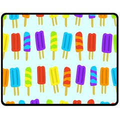 Food Pattern Double Sided Fleece Blanket (medium)  by Nexatart