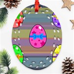 Holidays Occasions Easter Eggs Ornament (Oval Filigree) Front