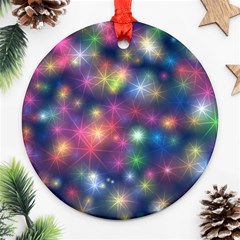 Abstract Background Graphic Design Round Ornament (two Sides) by Nexatart