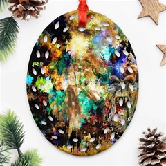 Abstract Digital Art Ornament (oval Filigree) by Nexatart