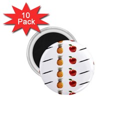 Ppap Pen Pineapple Apple Pen 1 75  Magnets (10 Pack)  by Nexatart
