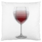 Wine Glass Steve Socha Large Flano Cushion Case (Two Sides) Back