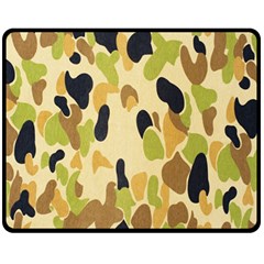 Army Camouflage Pattern Fleece Blanket (medium)  by Nexatart