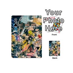 Art Graffiti Abstract Vintage Playing Cards 54 (mini)  by Nexatart