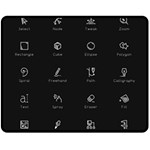 Art Desktop Icons Vector Clipart Fleece Blanket (Medium)  60 x50  Blanket Front