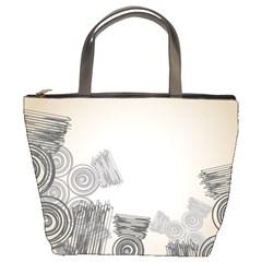 Background Retro Abstract Pattern Bucket Bags by Nexatart
