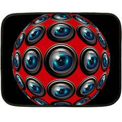 Camera Monitoring Security Fleece Blanket (mini) by Nexatart